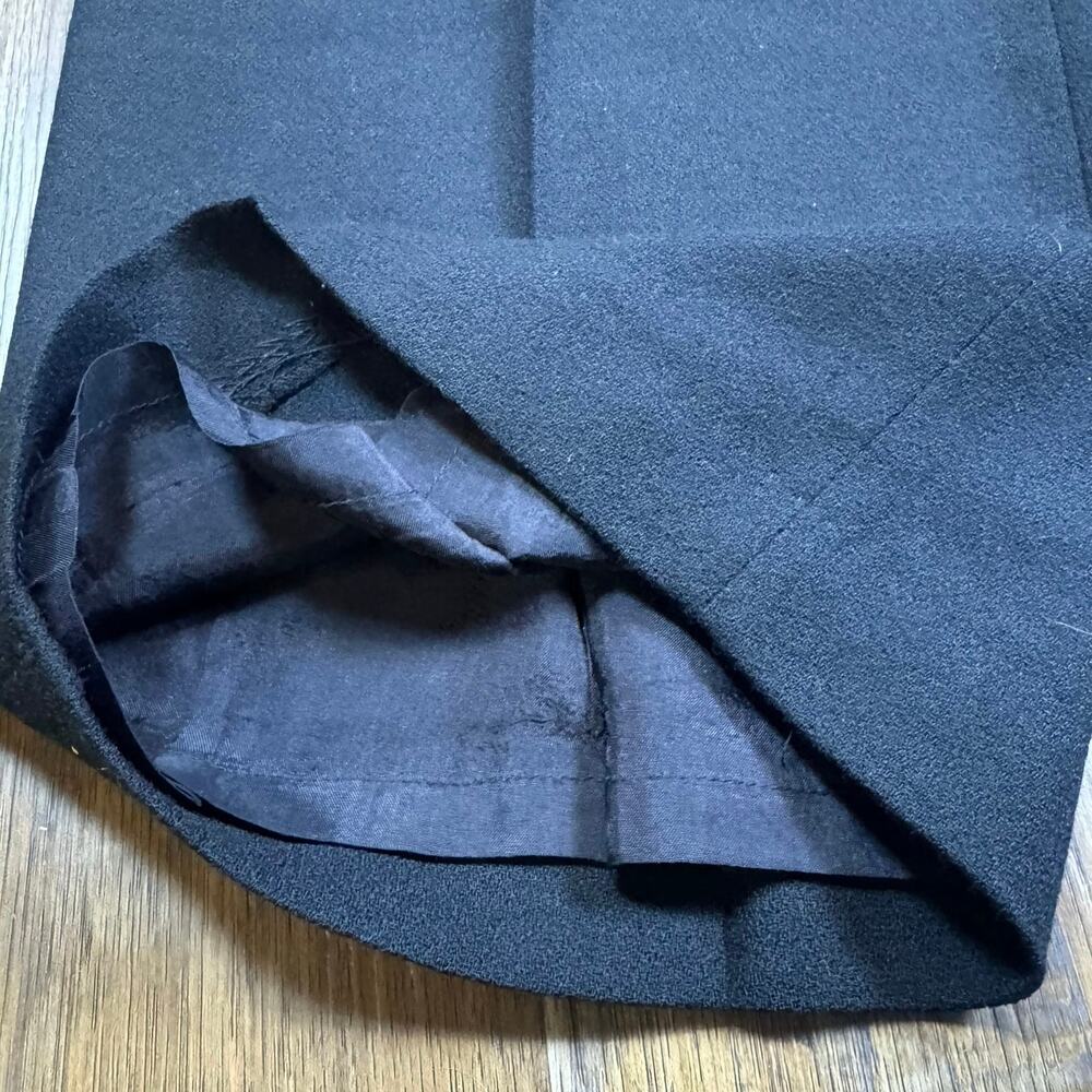 Kasper and Company A.S.L. 100% WOOL black dress pants size 14 wide leg pleats - Picture 6 of 10